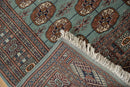 4x4.5 Vintage Fine Bokhara Square Rug