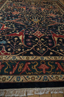 10x14 Vintage Indian Bijar Design Carpet