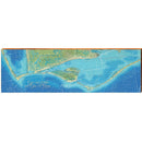 Cape San Blas and Cape St. George Map | Wall Art Print on Real Wood