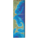 Cape Cod Bay, Massachusetts Map Wooden Sign | Wall Art Print on Real Wood 