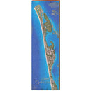 Captiva Island, Florida Map | Wall Art Print on Real Wood