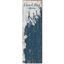 Casco Bay, Maine Map Wooden Sign | Wall Art Print on Real Wood 