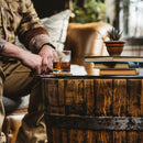 Whiskey Barrel Oak Coffee Table