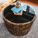 Whiskey Barrel Oak Coffee Table