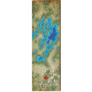 Charleston Lake, Canada Map | Wall Art Print on Real Wood