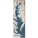 Chesapeake Bay Map Wooden Sign | Wall Art Print on Real Wood 