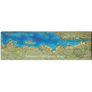 Clayton to 1000 Island Bridge Map Wooden Sign | Wall Art Print on Real Wood 