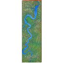 Claytor Lake, Virginia Map Wooden Sign | Wall Art Print on Real Wood 