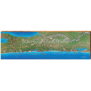 Beaches of South Walton Map | Wall Art Print on Real Wood