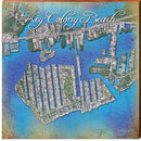 Key Colony Beach, Florida Satellite Styled Map Wall Art | Wall Art Print on Real Wood