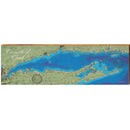Connecticut Coast Map Wooden Sign | Wall Art Print on Real Wood 