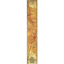 The Continental Divide Map Large Wall Art | Wall Art Print on Real Wood