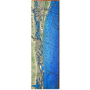 Crescent Beach, Florida Map | Wall Art Print on Real Wood