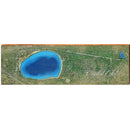Crystal Lake, Wisconsin Map Wooden Sign | Wall Art Print on Real Wood 