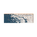 Crystal River, Florida Map Wooden Sign | Wall Art Print on Real Wood