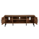Modern Rustic Wood Finish TV Stand with Mid-Century Legs - for TV up to 65-inch
