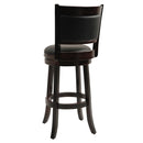 Cappuccino 29-inch Swivel Barstool with Faux Leather Cushion Seat