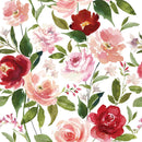 Elegant Water colored Pink Flowers Wallpaper Tasteful