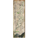 Delaware Water Gap Map | Wall Art Print on Real Wood