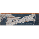 Cape Cod, Massachusetts Map Wooden Sign | Wall Art Print on Real Wood 