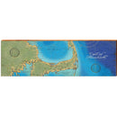 Cape Cod, Massachusetts Topographical Map Wall Art | Wall Art Print on Real Wood