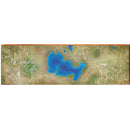 Douglas Lake Map Home Decor Art Print on Real Wood