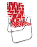 Red and White Stripe Magnum Lawn Chair