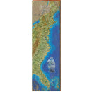 Mill Wood Art East Coast, Seaboard Usa Map Home Decor Art Print On Real Wood