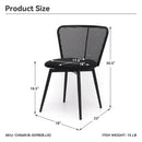MEKNES Black Rattan Swivel Dining Chair