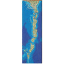 Elizabeth Islands Map Home Decor Art Print on Real Wood