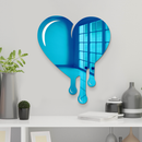 Melting Heart Mirror - Acrylic Wall Art