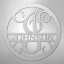 Custom Metal Wall Art - Split Letter Vine Monogram Sign