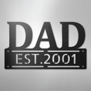Custom Metal Wall Art - Personalized Father's Day Name Sign
