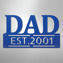 Custom Metal Wall Art - Personalized Father's Day Name Sign