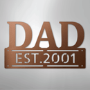 Custom Metal Wall Art - Personalized Father's Day Name Sign