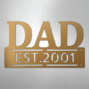 Custom Metal Wall Art - Personalized Father's Day Name Sign