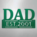 Custom Metal Wall Art - Personalized Father's Day Name Sign