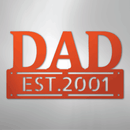 Custom Metal Wall Art - Personalized Father's Day Name Sign