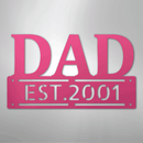 Custom Metal Wall Art - Personalized Father's Day Name Sign