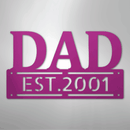 Custom Metal Wall Art - Personalized Father's Day Name Sign