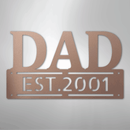 Custom Metal Wall Art - Personalized Father's Day Name Sign