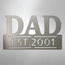 Custom Metal Wall Art - Personalized Father's Day Name Sign