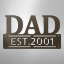 Custom Metal Wall Art - Personalized Father's Day Name Sign