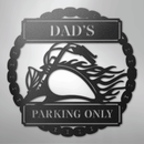 Custom Metal Wall Art - Personalized Motorcycle Parking Sign