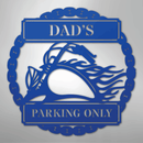 Custom Metal Wall Art - Personalized Motorcycle Parking Sign