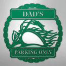 Custom Metal Wall Art - Personalized Motorcycle Parking Sign