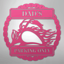 Custom Metal Wall Art - Personalized Motorcycle Parking Sign