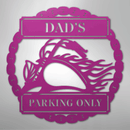 Custom Metal Wall Art - Personalized Motorcycle Parking Sign
