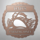 Custom Metal Wall Art - Personalized Motorcycle Parking Sign
