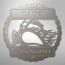 Custom Metal Wall Art - Personalized Motorcycle Parking Sign